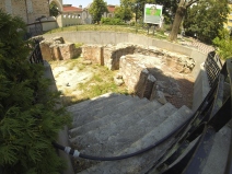 Remains of 4th century Roman baths.